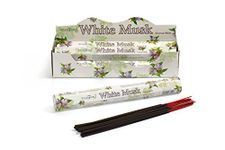 STAMFORD INC. 37109 White Musk Incense Sticks, 20 Sticks x 6 Packs