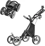 CaddyTek 4 Wheel Golf Push Cart - C