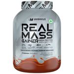 Bigmuscles Nutrition Real Mass Gainer [ Rich Chocolate]|Lean Whey Protein Muscle Mass Gainer|Complex Carbohydrates,|1000 Calories|Reduces Muscle Breakdown|Boosts Metabolism,3000 Grams