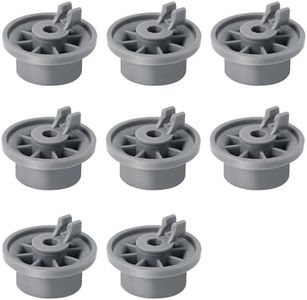 8 Pack 165314 Dishwasher Wheel Lower Rack Wheel Fit for Bosch Kenmore Dishwasher, 165314 Dishwasher Wheels Replace 420198 AP2802428 PS3439123 423232 PS8697067 by Beaquicy