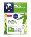 NIVEA Pure & Natural Hemp Seed Oil Moisturizing Day Cream for Stressed Skin, 50ml