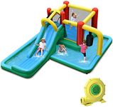 HONEY JOY Inflatable Water Slide, 6