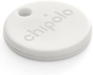 Chipolo ONE Point (2023) - Key Finder, Bluetooth Tracker for Keys, Bag - Works with Google's Find My Device app (Android only) (Off White)