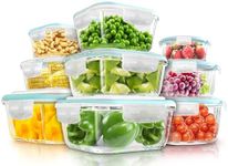 Kichly 18pcs Glass Food Storage Con