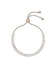 Ted Baker Women's Adjustable Melrah Icon Crystal Slider Bracelet (Rose Gold-Tone Plated)