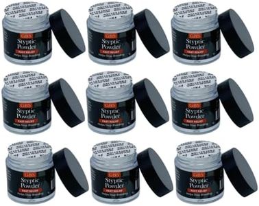 G.B.S Styptic Powder Jars for Shaving Nicks, Razor Cuts, Canker Sore (5gm Each) (9), White