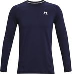 Under Armour Men's UA CG Armour Fitted Crew, Thermal Base Layer for Men with a Crew Neck, Men's Long Sleeve T-Shirt for Winter Running, Skiing etc. with Anti-Odour Technology
