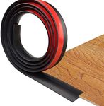 Floor Transition Strip Self Adhesive Carpet & Flooring Transitions Edging Trim Strip PVC Threshold Transitions Suitable for Threshold Height Less Than 5mm (10Ft, Black)