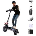 5600W Electric Scooter Adults Up to 45±5MPH Up to 52 Miles Range, Folding 11" Vacuum Tires Off Road Foldable Sport Scooter with Seat Heavy Duty 440LBS Escooter