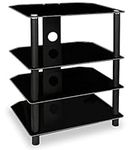 Mount-It! TV Media Stand, Glass She
