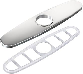 Moen 141002 Kitchen Faucet Escutcheon Deckplate for 3-Hole Installation, Chrome
