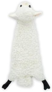 2-in-1 Fun Skin Stuffless Dog Squeaky Toy by Best Pet Supplies - Sheep, Medium