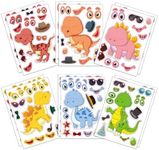 12 Sheets Dinosaur DIY Stickers for