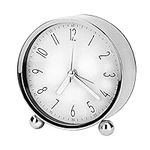Welltop Analog Alarm Clock, 4 inch 