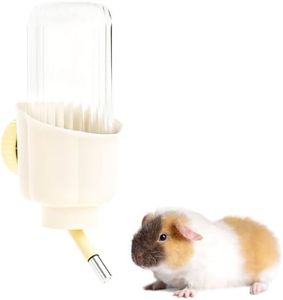 Pet Water Bottle for Cage Crate - 17oz No Drip BPA Free Water Dispenser for Small Animal Rabbit Guinea Pig Chinchilla Ferret Squirrel Hedgehog