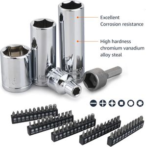 Amazon Basics 201-Piece Socket Set – Comprehensive Tool Kit