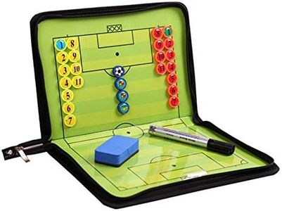 RoseFlower Carpeta Táctica de Futbol, Carpeta Pizarra Táctica de Entrenamiento Entrenador Magnéticas de Fútbol con Imanes, Lapiceros y Borrador (Tamaño: 53cm x 31cm)