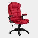 Cherry Tree Furniture Executive Recline Extra Padded Office Chair (Red Velvet)