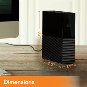 WD My Book 18TB External Hard Drive – USB 3.0 Desktop Storage
