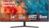 Samsung 34-inch QHD Black 100Hz 5ms LED FreeSync High Resolution Monitor (LS34C50DGANXZA) - [Canada Version] (2023)