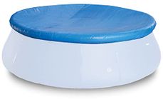 aqua rite Durable Pool Cover for Round 2.45 m (8ft) Prompt Set Pool - Weather Resistant, Easy to Install, Keeps Debris Out, UV Protected, Fits 8ft Round Pools