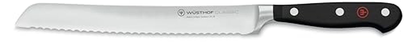 Wüsthof Classic 8 Inch Bread Knife, Black, 20 cm