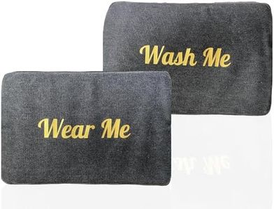 Travel Fanatics Wear Me, Wash Me Bag – 2-Sided Travel Laundry Bag with Stylish Design – Lightweight, Portable, and Durable Canvas Laundry Bag Organizer for Clean and Dirty Clothes