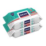 NEKO Multi-Purpose Germ Protection Wipes | Disinfectant Wipes | Wet Wipes for Cleaning | Safe on Skin | Cleans all appliances | Enriched with Aloe vera | 33% Extra Large 80 Wipes Lid pack | Pack of 2