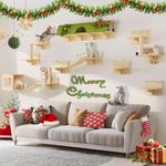 Homiflex Wooden Cat Wall Shelves, C