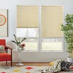 Deco Window Venetian Blinds for Windows (28" W x 84" L, Beige) Cord Mechanism to Tilt and Raise Aluminium Slats Light Filtering Shades for Home and Office