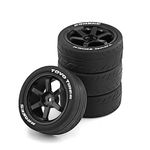 Lifehead 68mm On-Road Tires and Wheels for 1/10 RC On-Road Touring Drift Car HSP Tamiya XV01 TT01 TT02 HPI Kyosho FAZER MK2 /12mm Hex