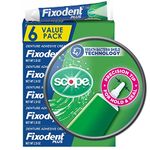 Fixodent Plus Scope Denture Adhesive Cream 2 Oz (Pack of 4)