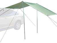 N/I Car Awning, Rooftop Rain Canopy, Sun Sail Shade, Camping Tent Waterproof Auto Canopy Camper Trailer Tent Tailgate Awning Tent Roof Top Camping Outdoor