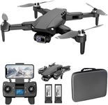 HILLSTAR GPS Foldable Drone with 4K HD Wide Angle Camera | Brushless Motors | Advanced GPS Positioning, Return to Home | 1.2 KM Control Range | 25 Min Flight Time | 2 Batteries | RC GPS Camera Drone