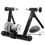 Sportneer Bike Trainer Stand Fluid - Indoor Bicycle Stationary Stand Riding Cycling Exercise Stationary Bicycle Stands Trainers with Noise Reduction Wheel for Road Bike