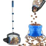Zozen Nut Gatherer, Walnut Picker Upper Roller, Pecan Picker Upper - Directly Dump Outlet | Apply to Walnut, Pecan, Hickory, Chestnuts, Buckeyes, Nerf Balls, Golf Objects Size 3/4'' to 1.5''; 1 Gallon