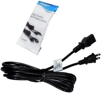 HQRP 10ft AC Power Cord Compatible with RCA SKUP9024 187802 F20343 F20343WN F20345 F20345WN F20347WN HDTV TV LCD LED Plasma Mains Cable, UL Listed