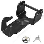 Zhenx Gooseneck Trailer Lock with Key Lock (Black), TL-50 Coupler Lock for Use with Heavy Trailers, Livestock Haulers, and RVs TL-50, Fits All Gooseneck 2-5/16" Style Couplers
