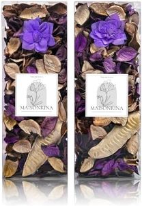 MAISONRINA Spring Potpourri,Lavender Scented Potpourri Bowl Filler, Purple Decorative Dried Flower, Bathroom Vase Decor(10.5 oz/2 Packs)