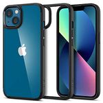 Spigen Ultra Hybrid Back Cover Case Compatible with iPhone 13 (TPU + Poly Carbonate | Matte Black)