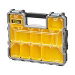 STANLEY FATMAX Pro Shallow Stackable Storage Organiser for Small Parts, Removable Compartments, 1-97-517