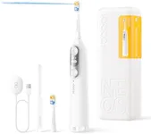 Soocas NEOS II - Electric Toothbrush with Water Flosser, Sonic Electric Toothbrush for Adults, Water Flosser for Teeth, Portable Cordless Oral Irrigator, 100% Plaque Removal, Pearl White