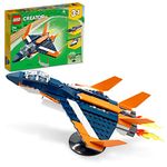 Lego Creator 3In1 Supersonic-Jet 31126 Building Kit (215 Pieces) Blue