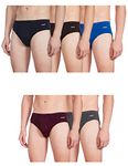 Rupa Frontline Men's Modern Regular Solid Brief Assorted-Color and Print May Vary_90 CM