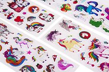 Gifting Square Unicorn Stickers (Set of 10 Sheets) 3D Puffy Stickers for Kids/Teachers as Reward| Craft Scrapbooking| Pinata fillers| Wall Stickers| Birthday Return Gift for Kids of All Age Group