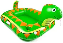 BigMouth Inc. Floating Drink Cooler, Inflatable Snack and Beer Holder for Pool, Lake, or River, 46 qt Capacity, 4 Cup Holders, Easy Raft Attachment - Snake