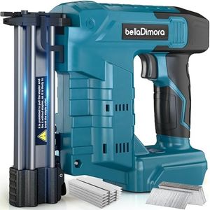 18GA Cordless Brad Nailer for Makita 18V Battery, 2 in 1 Nail Gun & Staple Gun with 1000 Nails &1000 Staples, Battery Powered Nail Gun for Home Improvement(No Battery)