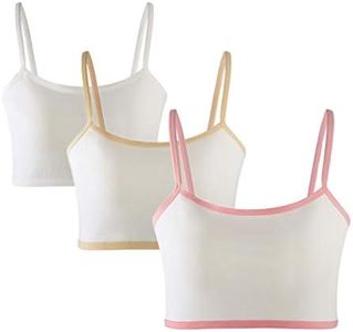 MANJIAMEI Niñas Sujetador de algodón Bustier Sujetador Deportivo Correa Top Ropa Interior para niños 10-12 años