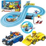 Carrera First Paw Patrol - Slot Car Race Track - includes 2 Cars: Chase and Rubble - Battery-Powered Beginner Racing Set for Kids Ages 3 Years and Up