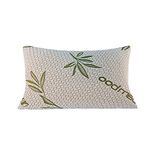Sleep&Snuggle Bamboo Memory Pillow - Hypoallergenic Shredded Foam Pillow - Breathable Washable Cover - Optimal for Side & Back Sleepers - Neck & Shoulder Support